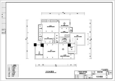 某花园住宅户型室内装修设计cad全套施工图(甲级院设计)